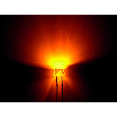 Led orange grand angle 5000mcd