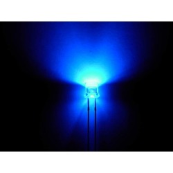 Led bleu grand angle 5000mcd